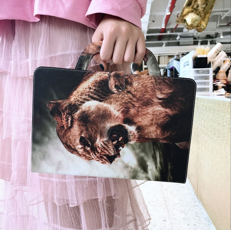 Lion Pattern Horizontal Flip Leather Case for Galaxy Tab S5E 10.5 T720 / T725, with Holder & Card Slot & Wallet by bashfashion