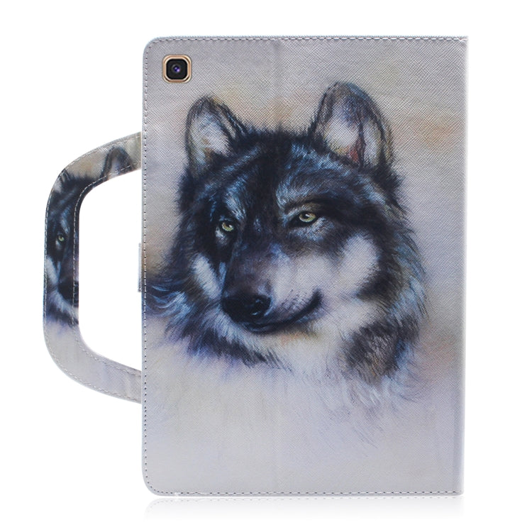 Wolf Pattern Horizontal Flip Leather Case for Galaxy Tab S5E 10.5 T720 / T725, with Holder & Card Slot & Wallet by bashfashion
