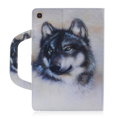 Wolf Pattern Horizontal Flip Leather Case for Galaxy Tab S5E 10.5 T720 / T725, with Holder & Card Slot & Wallet by bashfashion