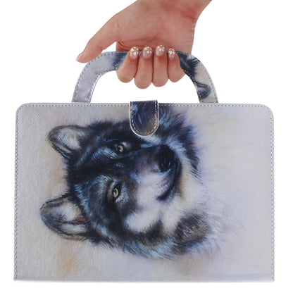 Wolf Pattern Horizontal Flip Leather Case for Galaxy Tab S5E 10.5 T720 / T725, with Holder & Card Slot & Wallet by bashfashion