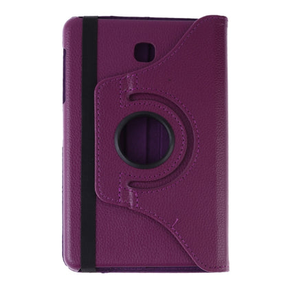 Litchi Texture Rotating ClassicBusiness Horizontal Flip Leather Case for Galaxy Tab A 8.0 T387, with Holder(Purple) by bashfashion