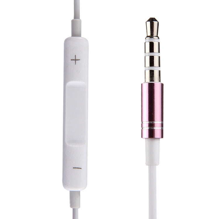 White Wire Body 3.5mm In-Ear Earphone with Line Control & Mic(Purple) by bashfashion