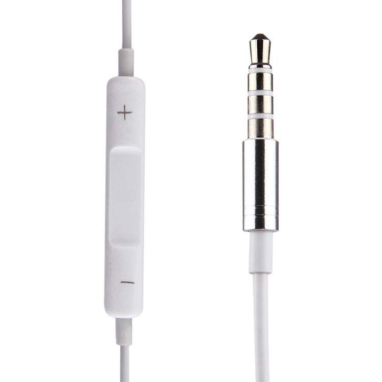 White Wire Body 3.5mm In-Ear Earphone with Line Control & Mic(Silver) by bashfashion