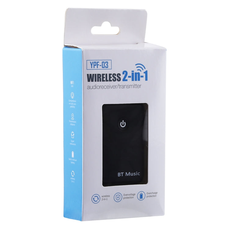 YPF-03 2 in 1 Bluetooth 4.2 Transmitter & Receiver 3.5mm Wireless Audio Adapter, Transmission Distance: 20m, For PC, TV, Home Stereo, Phone by bashfashion