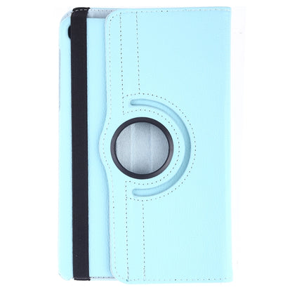 Litchi Texture Horizontal Flip 360 Degrees Rotation Leather Case for Galaxy Tab A 8 (2019) / P200 / P205, with Holder (Sky Blue) by bashfashion