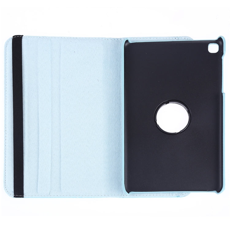 Litchi Texture Horizontal Flip 360 Degrees Rotation Leather Case for Galaxy Tab A 8 (2019) / P200 / P205, with Holder (Sky Blue) by bashfashion