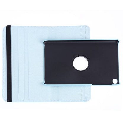 Litchi Texture Horizontal Flip 360 Degrees Rotation Leather Case for Galaxy Tab A 8 (2019) / P200 / P205, with Holder (Sky Blue) by bashfashion