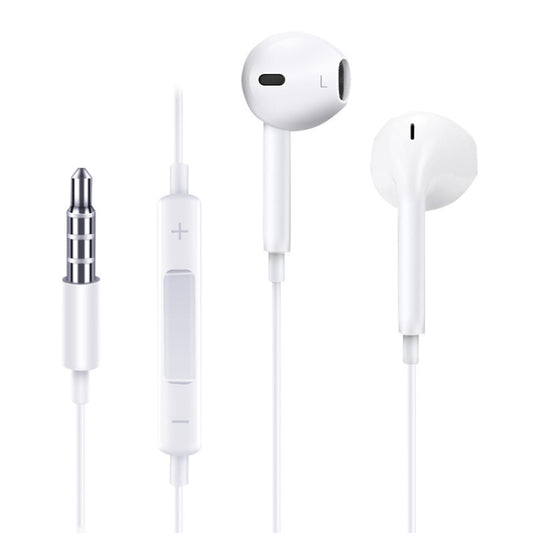 JOYROOM JR-EP1 1.2m 3.5mm Plug Wire Control In-Ear Earphone(White) by JOYROOM