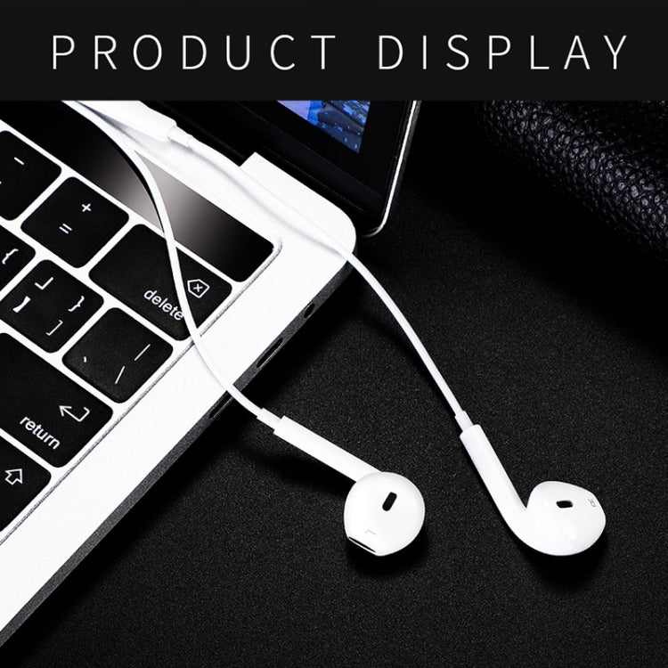 JOYROOM JR-EP1 1.2m 3.5mm Plug Wire Control In-Ear Earphone(White) by JOYROOM