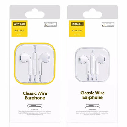 JOYROOM JR-EP1 1.2m 3.5mm Plug Wire Control In-Ear Earphone(White) by JOYROOM