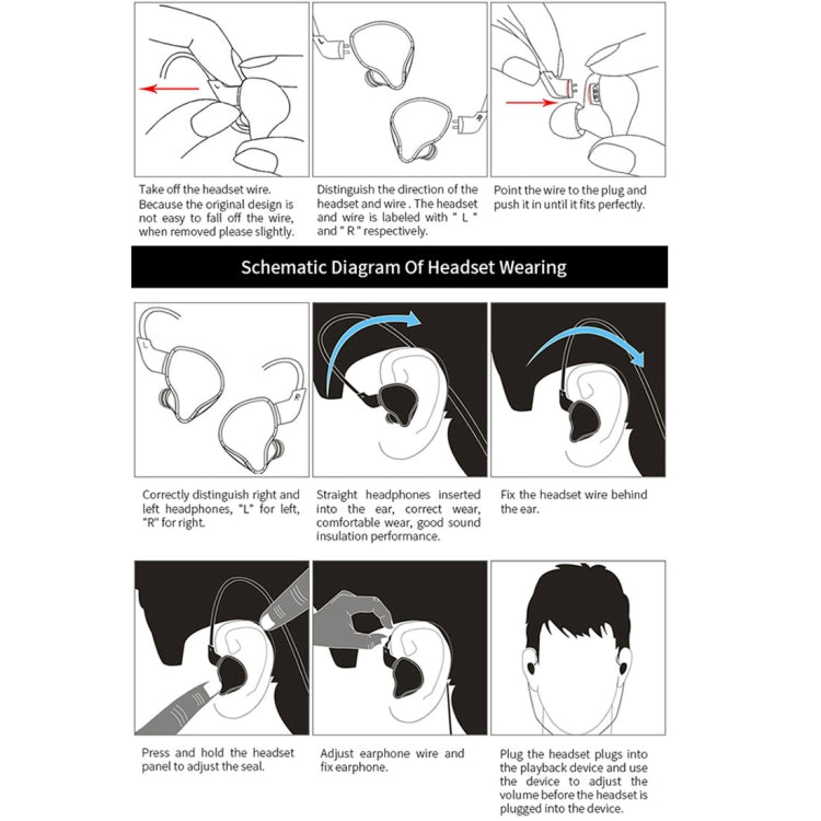 KZ ED12 3.5mm Jack Hanging Ear Sports Design In-Ear Style Wire Control Earphone, Cable Length: 1.2m by KZ