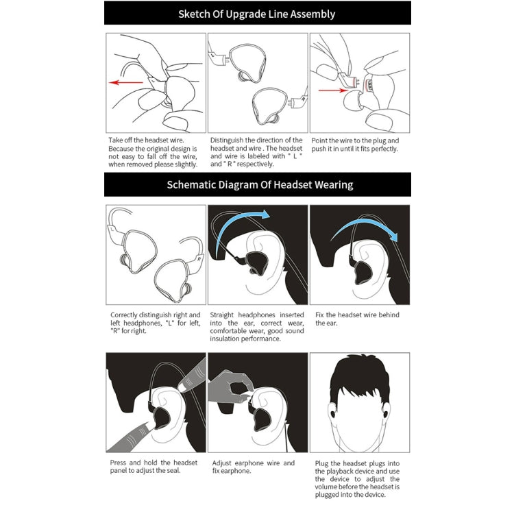 KZ ZST 1.2m 3.5mm Hanging Ear In-Ear Style Wire Control Earphone, For iPhone, iPad, Galaxy, Huawei, Xiaomi, LG, HTC and Other Smart by KZ