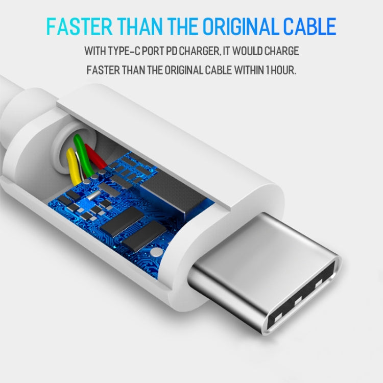 USB-C / Type-C to USB-C / Type-C PD Fast Charging & Sync Data Cable, Cable Length: 14cm(White) by bashfashion