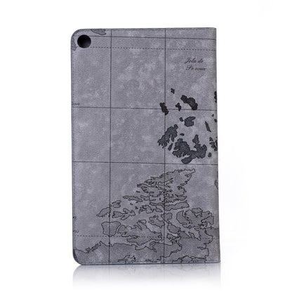 Map Texture Horizontal Flip Leather Case for Galaxy Tab A 10.1 (2019) T510 / T515, with Holder & Card Slots & Wallet, Random Texture Delivery by bashfashion