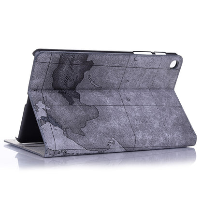 Map Texture Horizontal Flip Leather Case for Galaxy Tab A 8 (2019) P200 / P205, with Holder & Card Slots & Wallet, Random Texture Delivery by bashfashion
