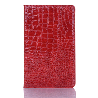Crocodile Texture Horizontal Flip Leather Case for Galaxy Tab A 8 (2019) P200 / P205, with Holder & Card Slots & Wallet(Red) by bashfashion