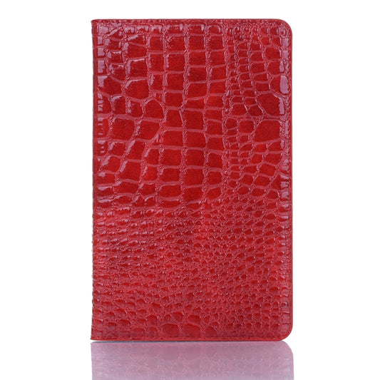 Crocodile Texture Horizontal Flip Leather Case for Galaxy Tab A 8 (2019) P200 / P205, with Holder & Card Slots & Wallet(Red) by bashfashion