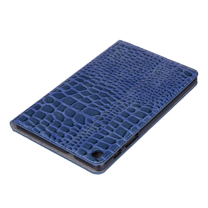 Crocodile Texture Horizontal Flip Leather Case for Galaxy Tab S5e 10.5 T720 / T725, with Holder & Card Slots & Wallet (Blue) by bashfashion