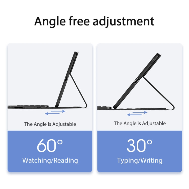 DUX DUCIS Detachable Bluetooth Keyboard Ultrathin Flip Leather Tablet Cas for Samsung Galaxy Tab S8 Plus (X800/X806) / S7 FE (T730/T733/T736B) / S7 Plus (T970/T976B) (Black) by DUX DUCIS