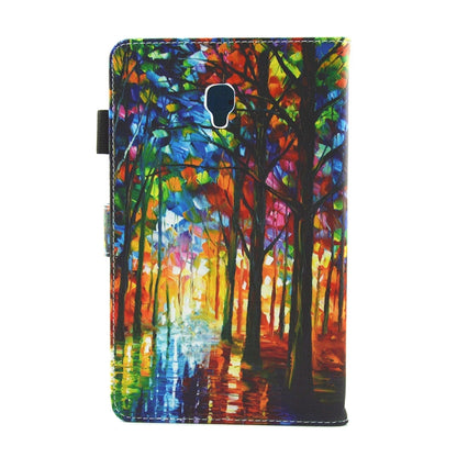 For Galaxy Tab A 8.0 / T380 & T385 Woods Pattern Horizontal Flip Leather Case with Holder & Card Slots by bashfashion