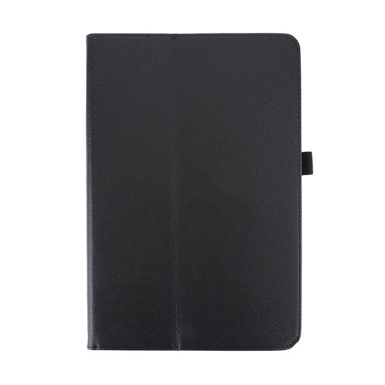 For Galaxy Tab A 10.1 (2016) / P585 Litchi Texture Horizontal Flip Leather Case with Holder(Black) by bashfashion