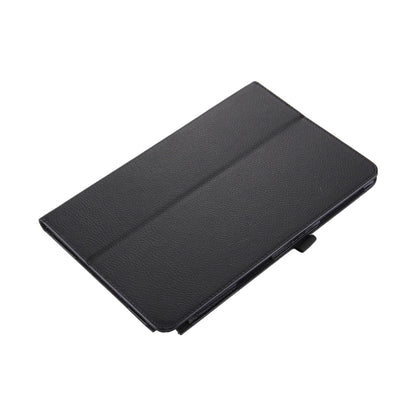 For Galaxy Tab A 10.1 (2016) / P585 Litchi Texture Horizontal Flip Leather Case with Holder(Black) by bashfashion