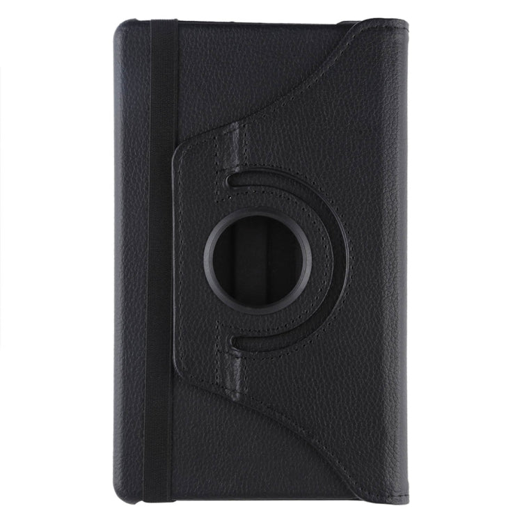 Litchi Texture Rotating ClassicBusiness Horizontal Flip Leather Case for Galaxy Tab A 8.0 T290 / T295 (2019), with Holder (Black) by bashfashion