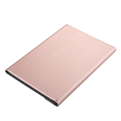 A590 Ultra-thin Detachable Magnetic Bluetooth Keyboard Leather Tablet Case for Galaxy Tab A 10.5 T590 / T595, with Holder(Rose Gold) by bashfashion