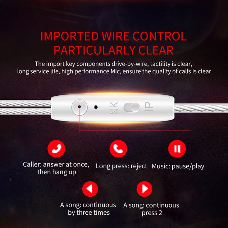 QKZ CK5 HIFI In-ear Star with The Same Music Headphones (Red) by QKZ