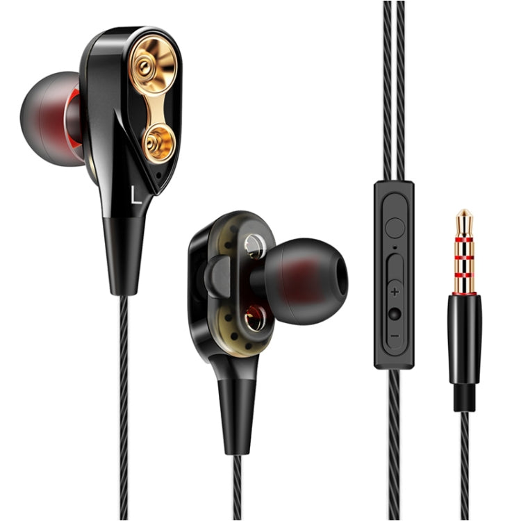 QKZ CK8 HiFi In-ear Four Unit Sports Music Headphones (Black) by QKZ
