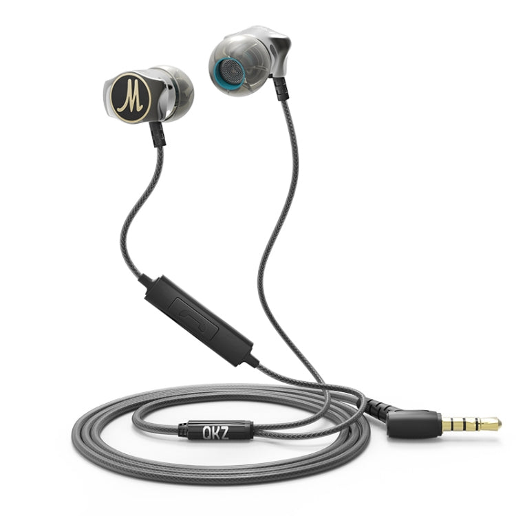 QKZ DM7 High-quality In-ear All-metal Sports Music Headphones, Microphone Version by QKZ