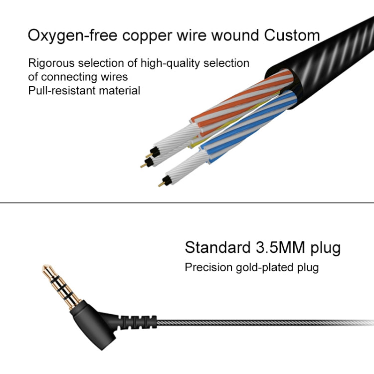 QKZ DM10 High-quality In-ear All-metal Sports Music Headphones, Microphone Version by QKZ