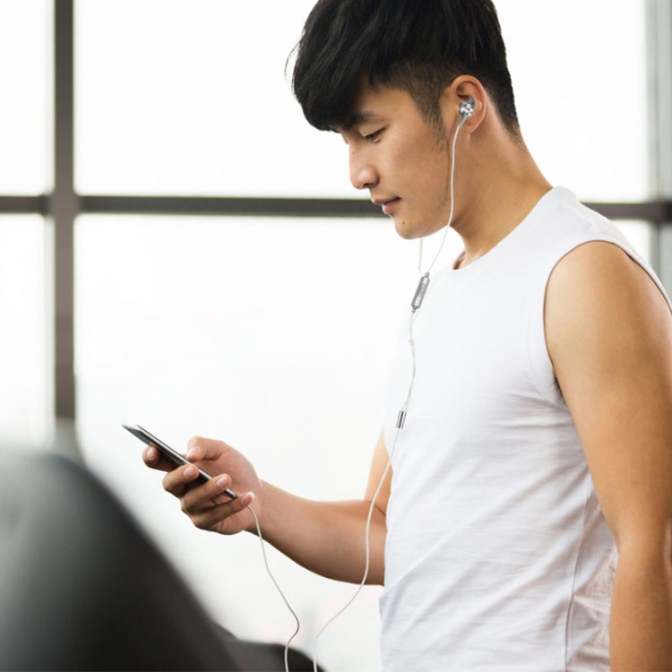 QKZ EQ1 CNC Metal Shark Fin Headphones Sports Music Headphones, Microphone Version (Gold) by QKZ