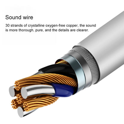 QKZ EQ1 CNC Metal Shark Fin Headphones Sports Music Headphones, Microphone Version (Gold) by QKZ