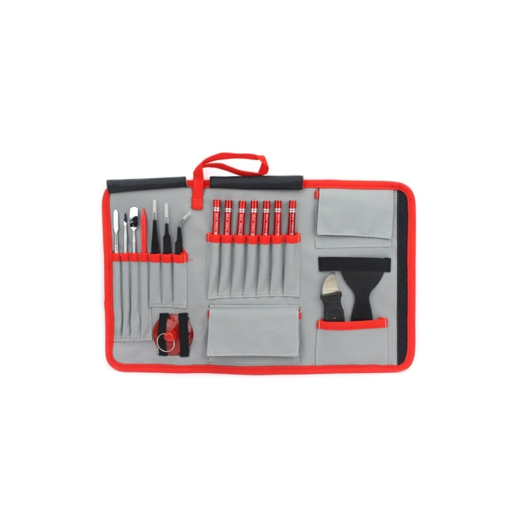 JIAFA JF-8175 28 in 1 Electronics Repair Tool Kit with Portable Bag for Repair Cell Phone, iPhone, MacBook and More by JIAFA