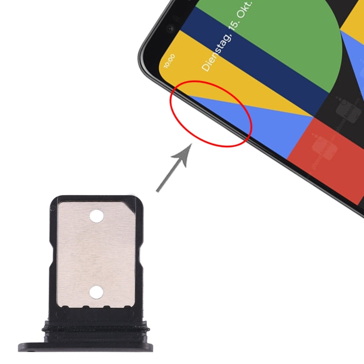 SIM Card Tray for Google Pixel 4 / Pixel 4XL(Black) by bashfashion