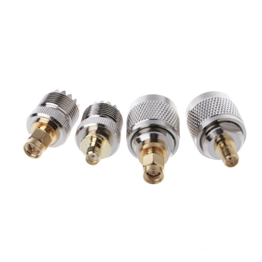 4 PCS / Set A13 Adapter Kit PL259 / SO239 to SMA Male / Female Type RF Connector by bashfashion