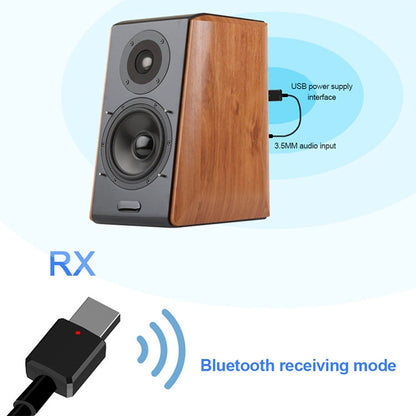 ZF169 Bluetooth5.0 Audio Receiver USB Bluetooth Adapter Bluetooth Transmitter Support Win8/10 by bashfashion