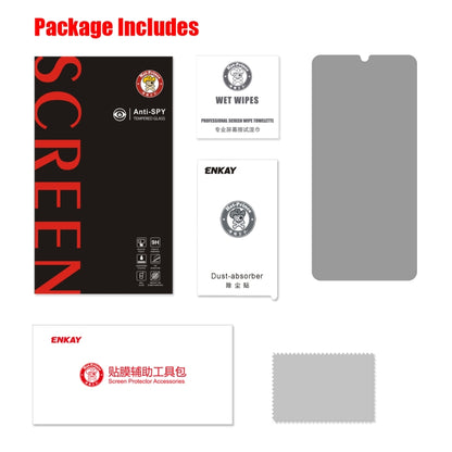 ENKAY Hat-Prince 0.26mm 9H 2.5D Privacy Anti-glare Tempered Glass Film for Galaxy A40 by ENKAY