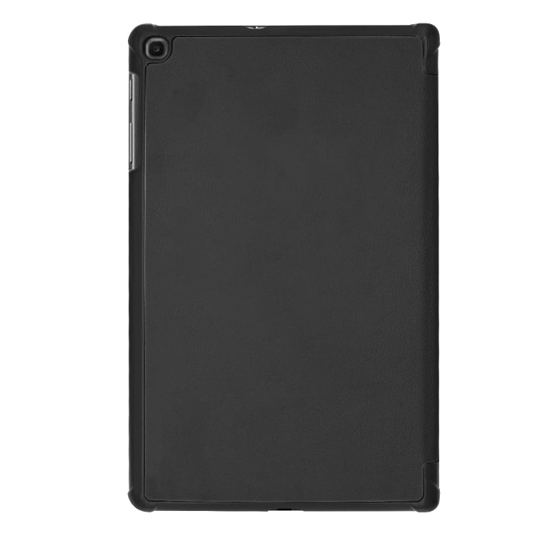ENKAY PU Leather + Plastic Bottom Case with Three-folding Holder for Galaxy Tab A 10.1 (2019) T510 / T515(Black) by ENKAY
