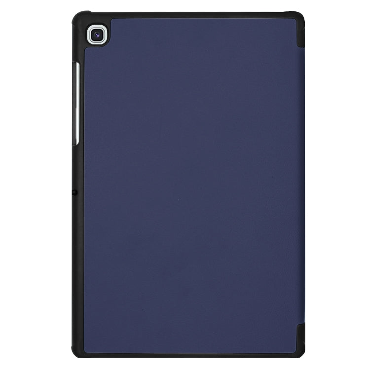 ENKAY High Quality PU Leather + Plastic Bottom Smart Case with Three-folding Holder for Samsung Galaxy Tab S5e 10.5 T720 / T725(Dark Blue) by ENKAY