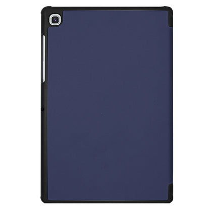 ENKAY High Quality PU Leather + Plastic Bottom Smart Case with Three-folding Holder for Samsung Galaxy Tab S5e 10.5 T720 / T725(Dark Blue) by ENKAY