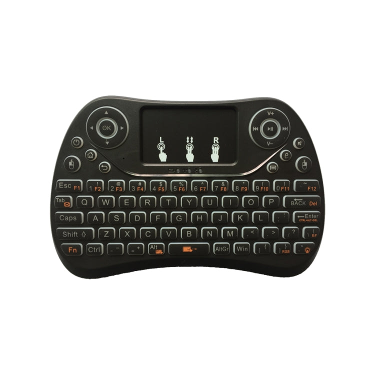 I8 Max 2.4GHz Mini Wireless Keyboard with Touchpad Rechargeable Fly Air Mouse Smart Game 7-color Backlit by bashfashion