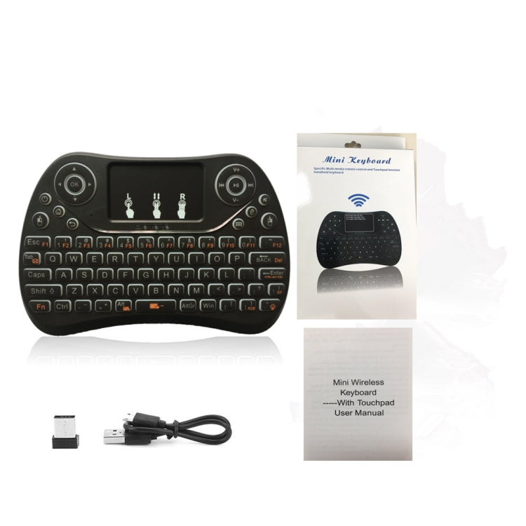 I8 Max 2.4GHz Mini Wireless Keyboard with Touchpad Rechargeable Fly Air Mouse Smart Game 7-color Backlit by bashfashion