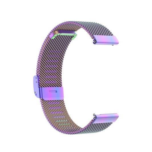 For Huawei GT/GT2 46mm/ Galaxy Watch 46mm/ Fossil Fossil Gen 5 Carlyle 46mm 22mm Stainless Steel Mesh Watch Band(Colourful) by bashfashion