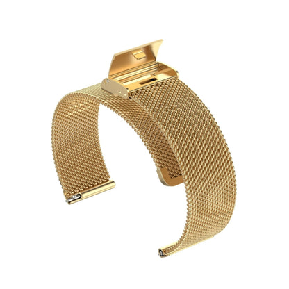 For Huawei GT2 42mm / Galaxy Watch 42mm /Galaxy Active2 20mm Stainless Steel Mesh Watch Band(Gold) by bashfashion