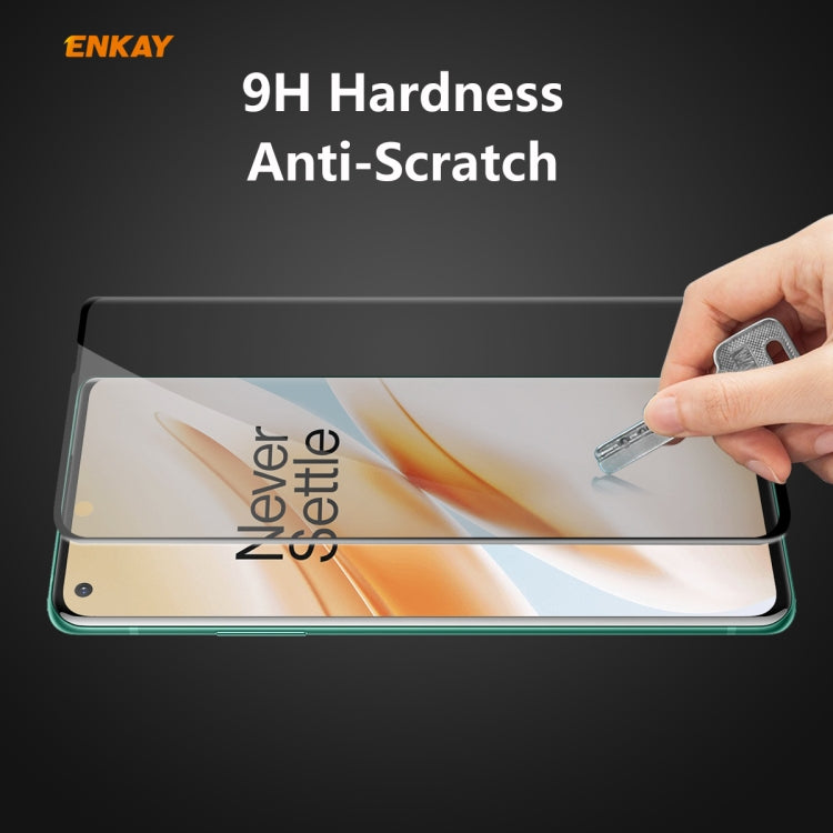 ENKAY Hat-Prince 0.26mm 9H 3D Curved Heat Bending Privacy Anti-spy Full Screen Tempered Glass Film by ENKAY