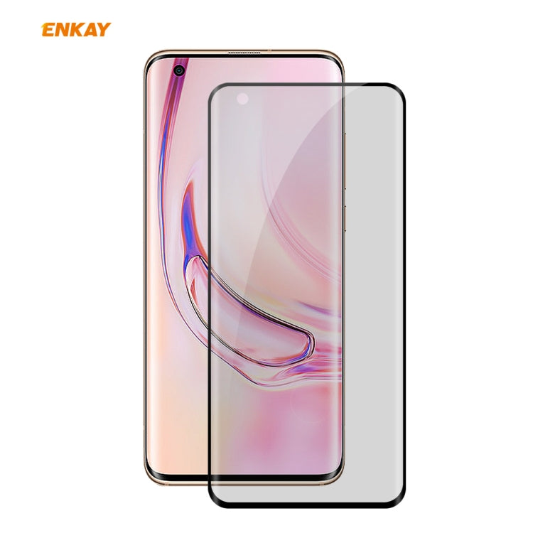 For Xiaomi Mi 10 / Mi 10 Pro ENKAY Hat-Prince 0.26mm 9H 3D Curved Heat Bending Privacy Anti-spy Full Screen Tempered Glass Film by ENKAY