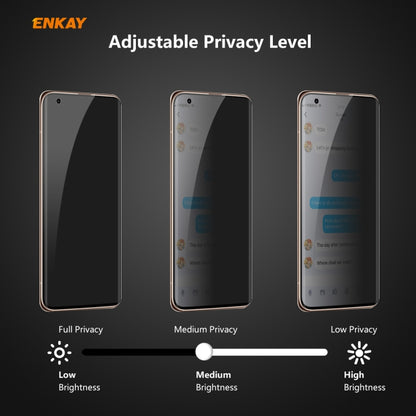 For Xiaomi Mi 10 / Mi 10 Pro ENKAY Hat-Prince 0.26mm 9H 3D Curved Heat Bending Privacy Anti-spy Full Screen Tempered Glass Film by ENKAY