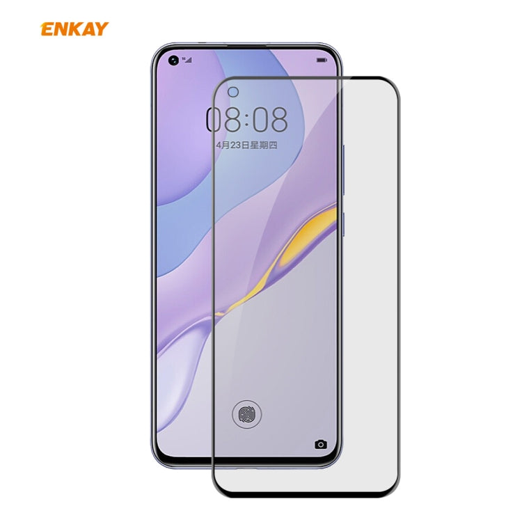 For Huawei NOVA 7 ENKAY Hat-Prince 0.26mm 9H 6D Privacy Anti-spy Full Screen Tempered Glass Film by ENKAY